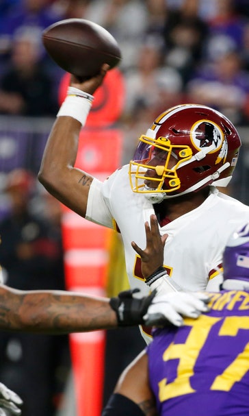 Redskins' rookie Haskins starting QB for Bills game